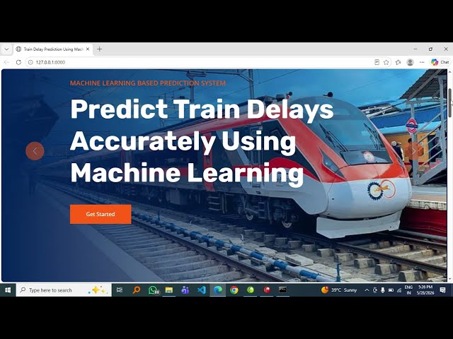 NextGen Train Delay Prediction Using XGBoost and Random Forest | Python | Django | Machine Learning