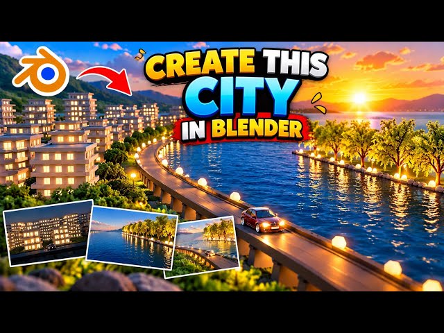 How to Create a 3D City in Blender | Easy Blender Tutorial for Beginners