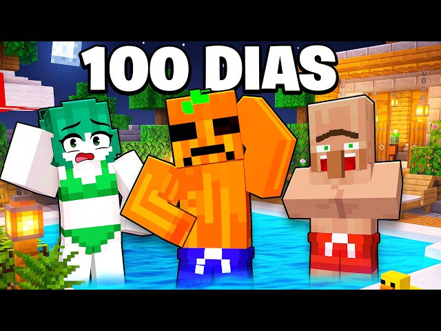 100 DIAS en Un PARQUE ACUATICO con AMIGOS en Minecraft