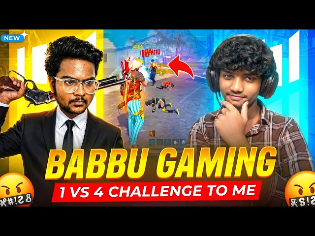 BABBU GAMING 😱 CHALLENGE TO ANR FF GAMER 🔥 - FREE FIRE TELUGU