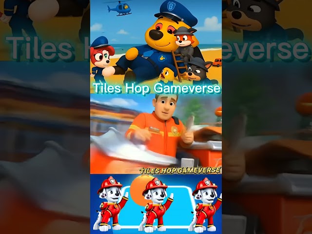 Paw Patrol Scary Chase vs Ryder vs Marshall Fun X Dance Cover Tiles Hop 03#pawpatrul #shorts #sonic