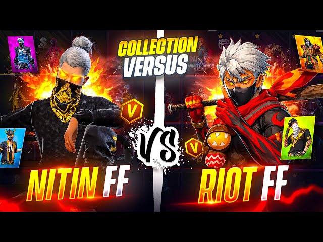 Biggest Collection Versus of Nitin free fire Vs Riot FF 😱 Garena Free Fire
