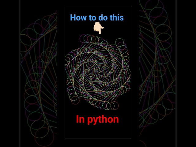 CREATE a Neon Flower Spiral in Python? #coding #python #shorts #viralvideo #youtubeshorts