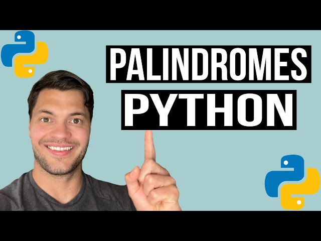 Find Palindromes with Python - Beginner Tutorials #internetgav #python #pythonforbeginners