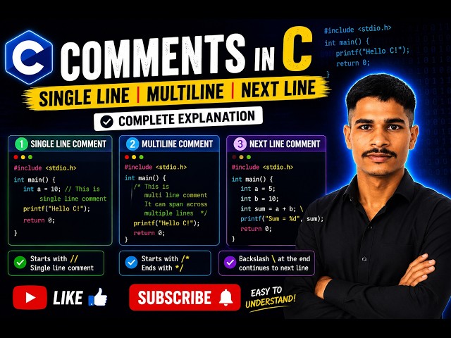 L 03 | Comments and Escape Sequences in C | //, /* */, and \n Explained