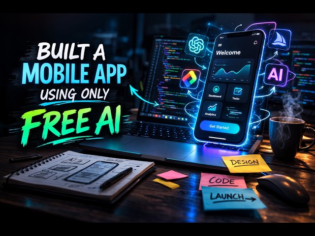 I built a mobile app using only free AI tools.