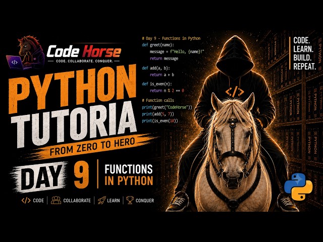 Python Day 9 Tutorial 🐍 | OOP, Classes, Inheritance & Polymorphism | Python for Beginners