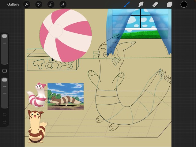 General Snivy Art Stream | Attempting to Finish the Furret Drawing Today!