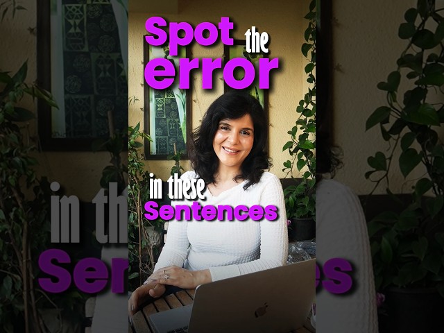 Spot the Error in these Sentences - Test Your English | #English #LearnEnglish #Shorts #trending