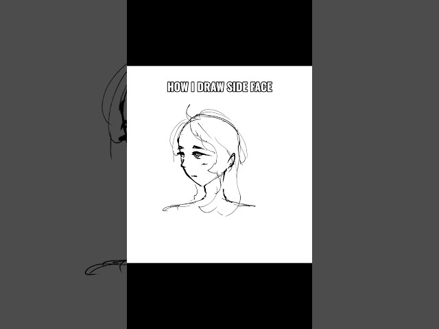 side face tutorial #art #tutorial #speedpaint #fyp #explore #viral