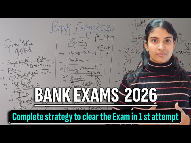 Complete Roadmap for Bank Exams 2026 - Qu, Re, Eng & GA