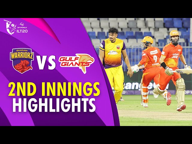 2nd Innings Highlights | Sharjah Warriorz vs Gulf Giants | Match 16 | DP World ILT20 | M3Y1K