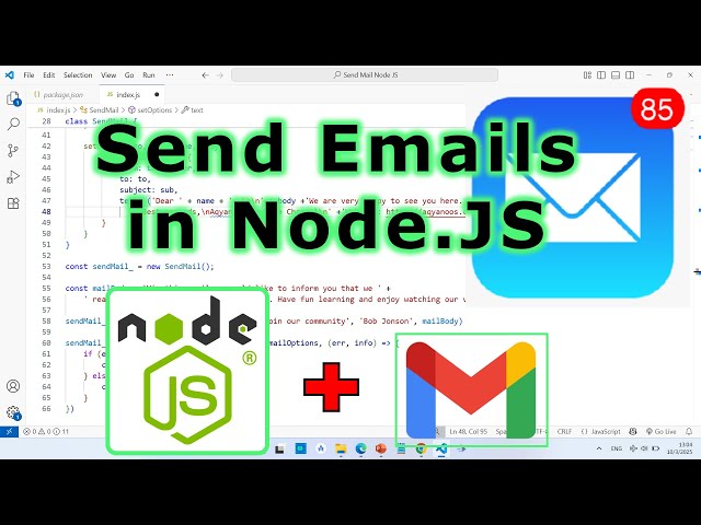 How to Send Emails in Node.js? Node JS with Nodemailer Tutorial