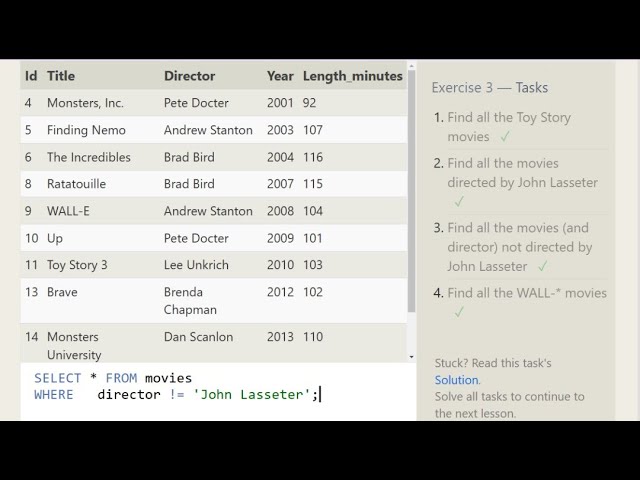 Learn SQL online for free Pt  3
