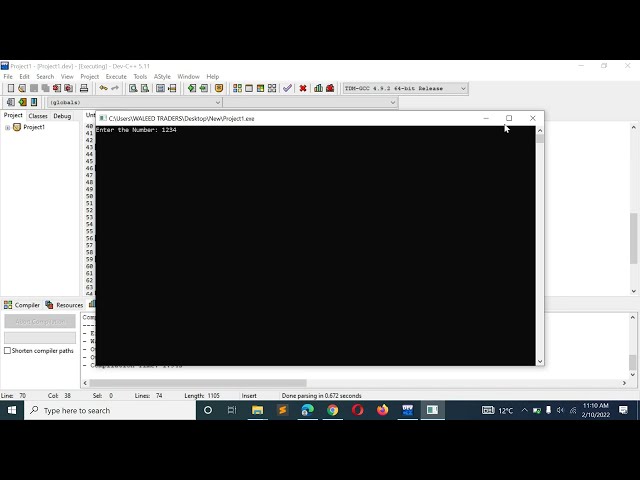 C++ Program to Interchange the Digits of a Number