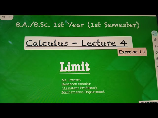 BSc 1st year Calculus math  PD TechMath is live