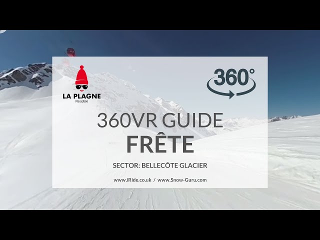Frête piste | La Plagne | Bellecôte glacier | Full HD360VR