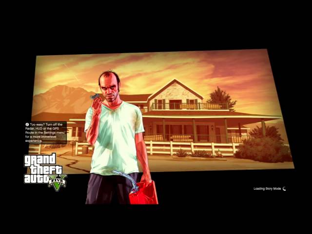 Grand Thef Auto V: Official HD : Loading Screen PS3 (GTA 5)