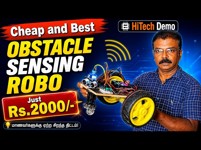 Affordable and High-Quality Robot | Obstacle Sensing Robot | Hi-Tech Demo