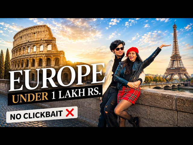 Europe Trip Under ₹1 Lakh! 😱 |  4 Countries in 10 Days | Complete Budget Breakdown | No Clickbait ❌