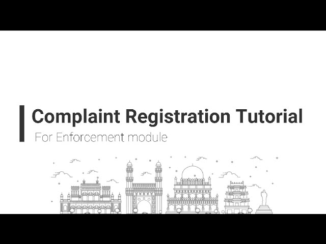 Learn how to register complaints for layout under the enforcement module in just a few easy steps!