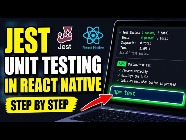 How to activate unit testing with Jest in React Native - Step By Step