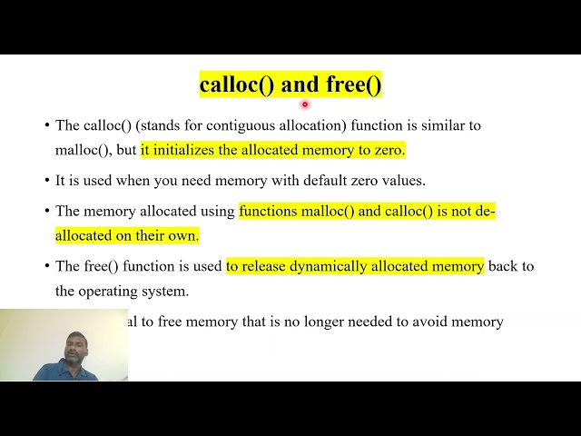 Dynamic memory allocation