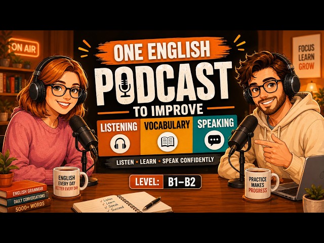 One English Podcast to Improve Listening, Vocabulary & Speaking