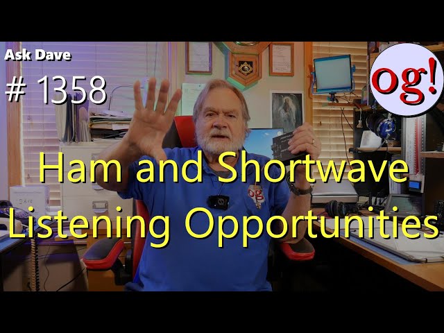 Ham and Shortwave Listening Opportunities (#1358)