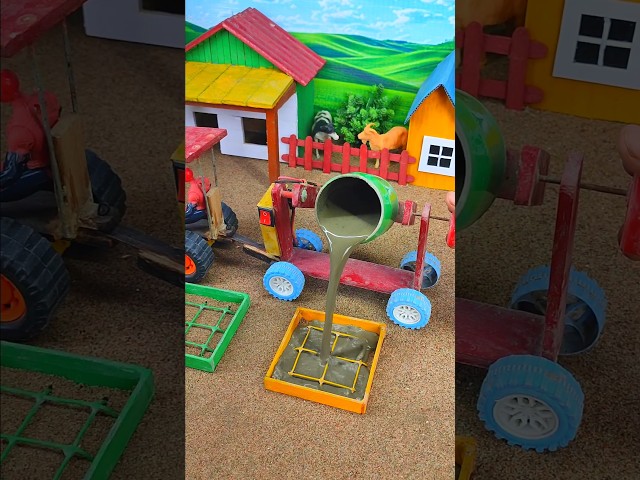 mini tractor wala video | diy tractor construction machine science project | #shorts #youtubeshorts