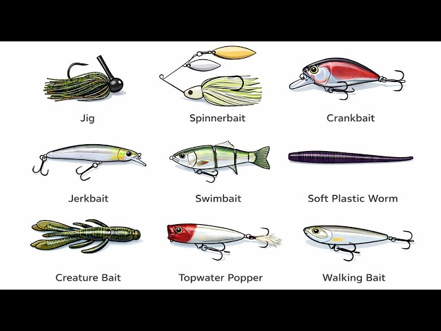 ¡Todos los señuelos de pesca, explicados!