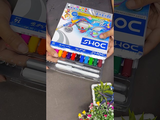 Brush pen art for beginners #ytshorts #diy #craft