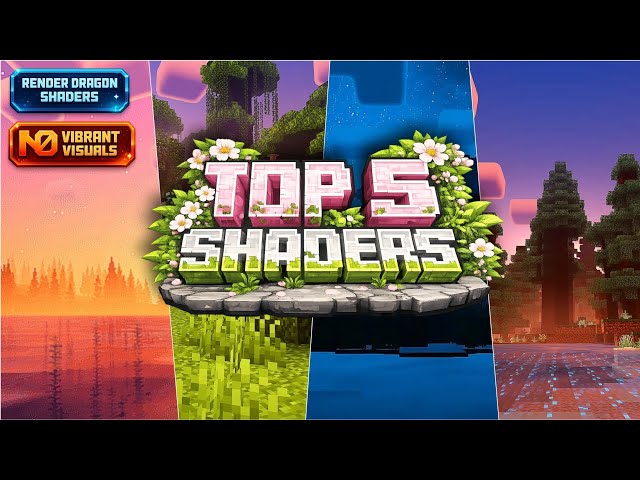 Top 5 Realistic Lightweight RenderDragon Shaders for Minecraft PE & Bedrock (No Vibrant Visual) 🔥