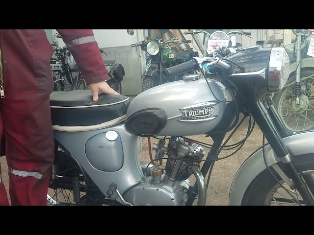 1959 Triumph T20 Tiger Cub at Andy Tiernans a starting and running guide