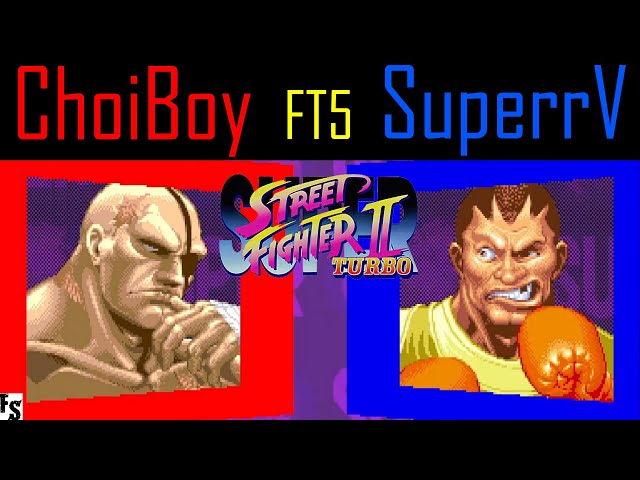 Super Street Fighter 2 Turbo - ChoiBoy [Old Sagat] vs SuperrV [Boxer] (Fightcade FT5)
