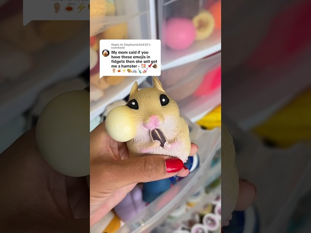 “MY MOM SAID SHE WILL GET ME A HAMSTER IF YOU HAVE THESE EMOJIS IN FIDGETS” 😱🐹 #shorts