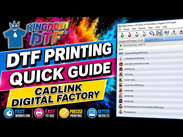 How to use Cadlink Digital Factory for DTF Printing (Quick Guide)