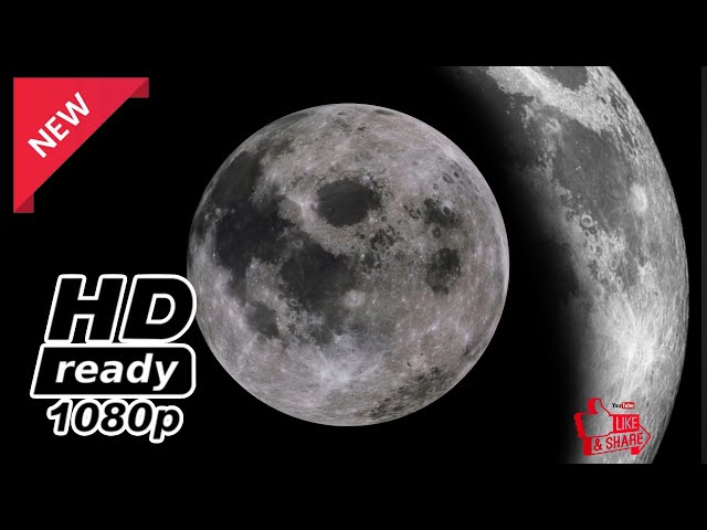 Stunning Moon Rotation in HD | Realistic Space Animation (No Sound)