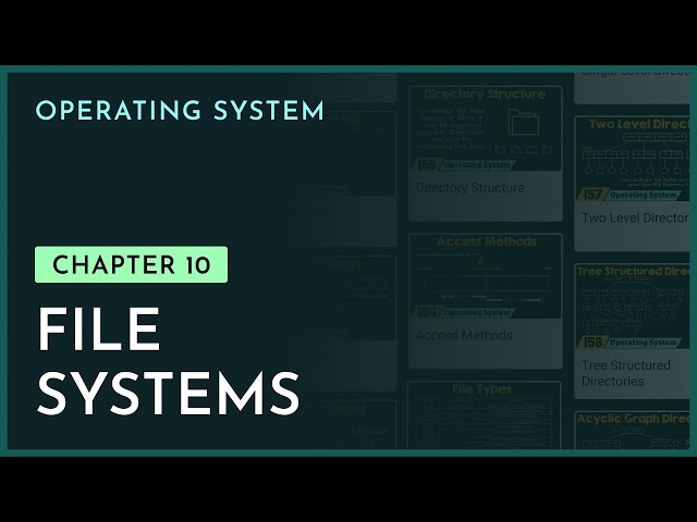 File Systems | Chapter-10 | Operating System | nesoacademy.org