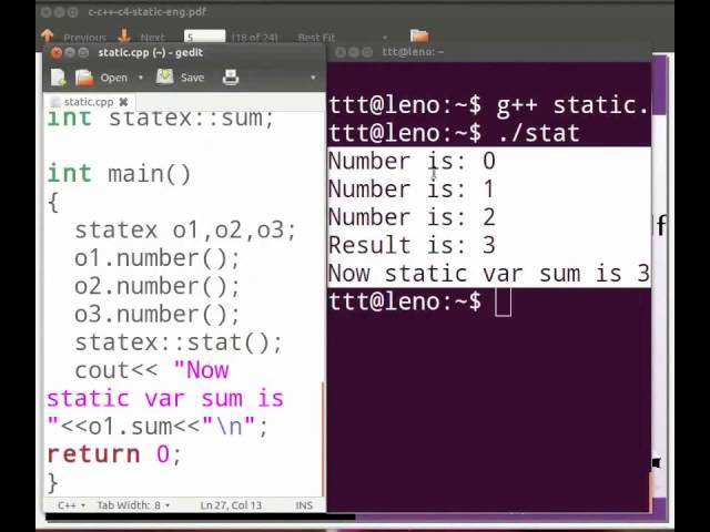 Static Members - English