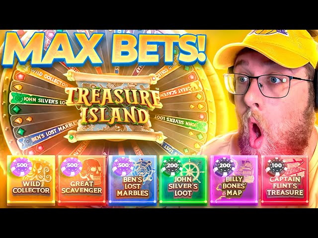 MAX BETS ON TREASURE ISLAND GAME SHOW (INSANE)