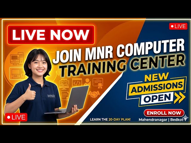 Welcome to MNR Computer training center|Join Now