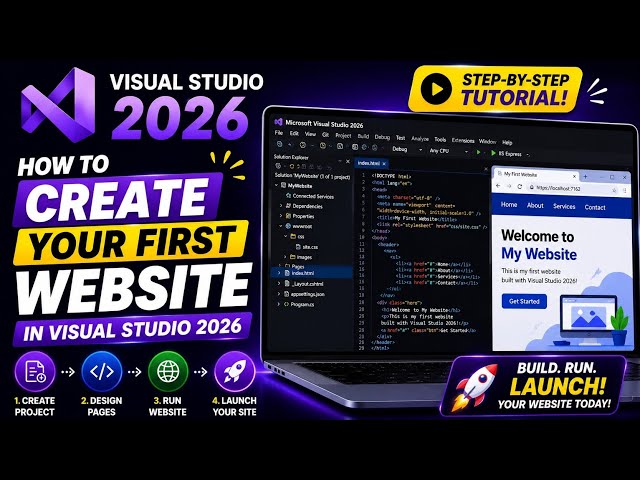 How to Create Your First Website in Visual Studio 2026