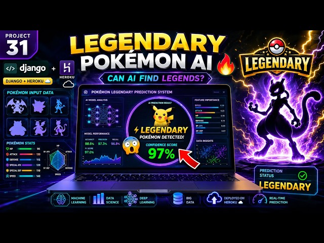 Data Science Project 30: Find Legendary Pokemon Django App  Deploy On Heroku