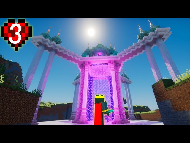 How i Build Beautiful Nether portal in My Hardcore world part 3😅