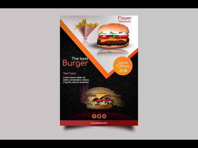 Flayer design in Photoshop