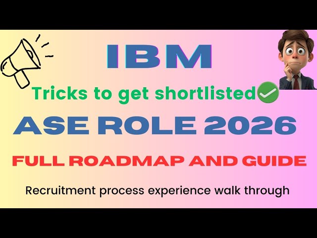 IBM 2026 Associate System Engineer recruitment process | Tricks to get shortlisted for IBM ASE role