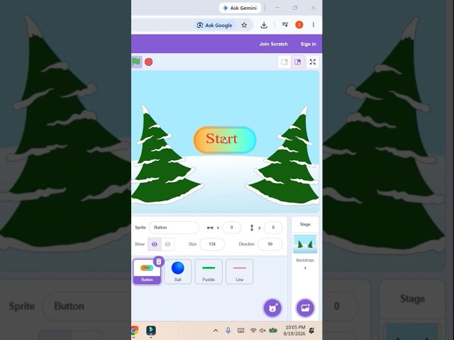 Pong game in Scratch | Coding for kids | Coding for beginners | Coding in scratch | Pong game |Game|