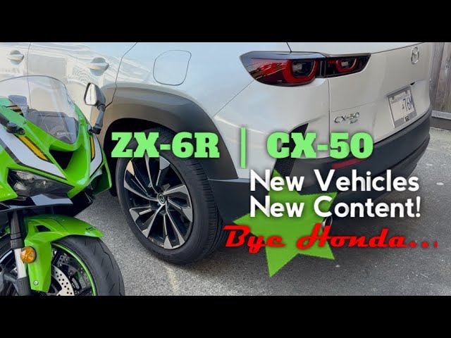 New vehicles:) #zx6r2025 #cx50, thoughts…