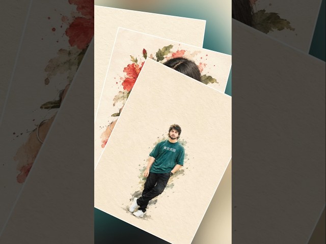 Your Photo + AI = Watercolor Magic 🎨🔥 | The Priyesh